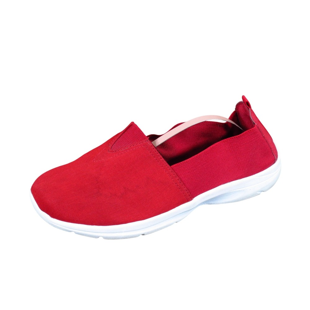 Easy Spirit Esquiky Women Walking Shoe Size 9.5 Walking Red Textile Slip On